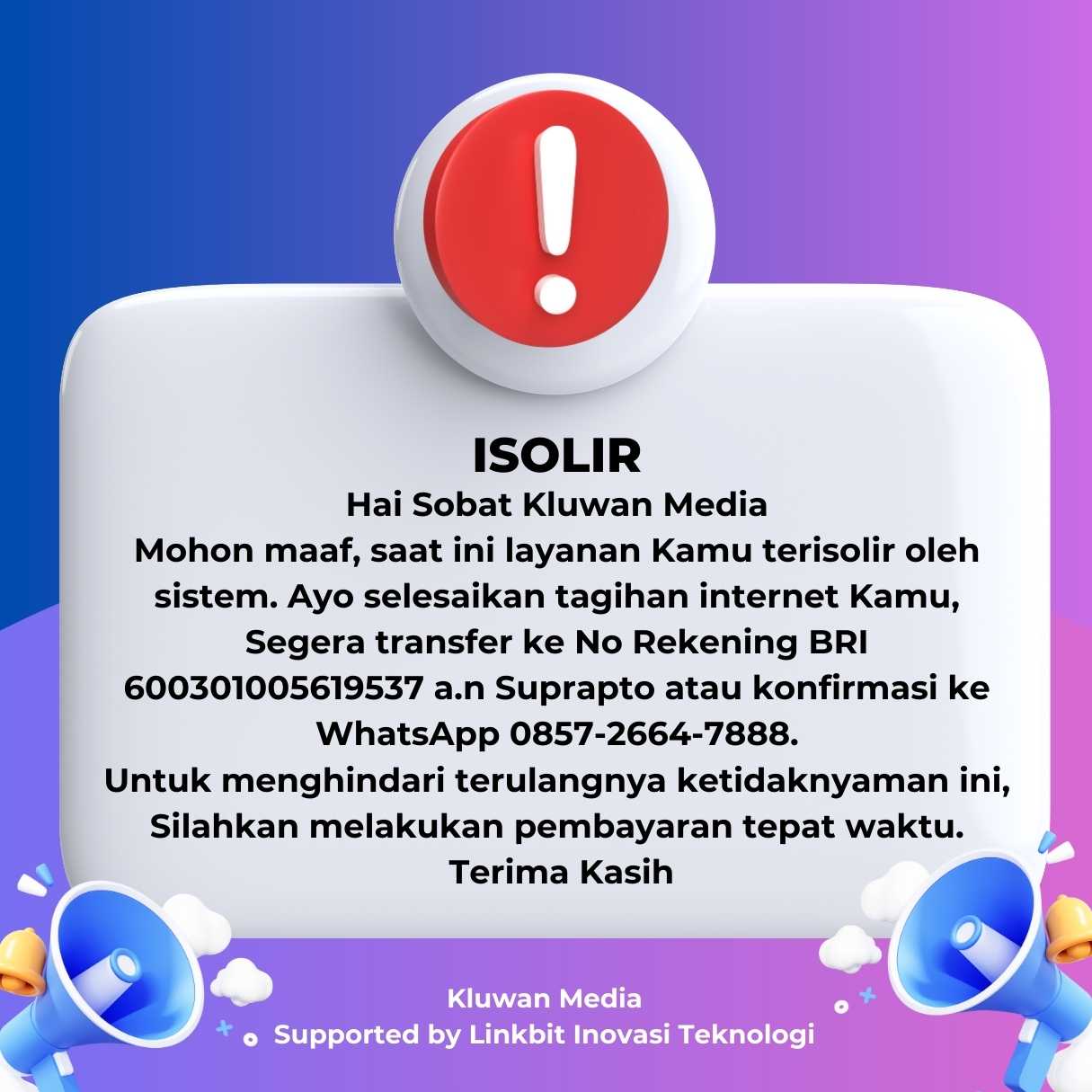 ISOLIR-KLUWAN MEDIA
